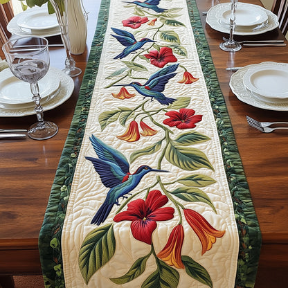 Humming Bird Bloom Quilted Table Runner GFTONT414