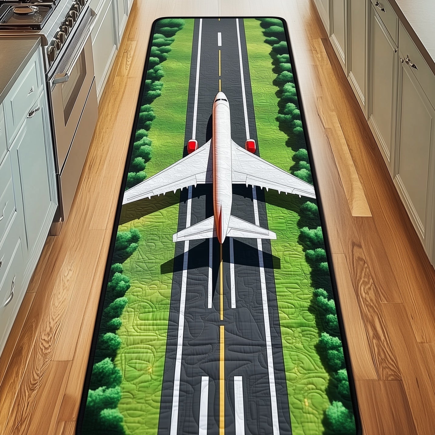 Airplane Runway Runner Rug GFTONT4172