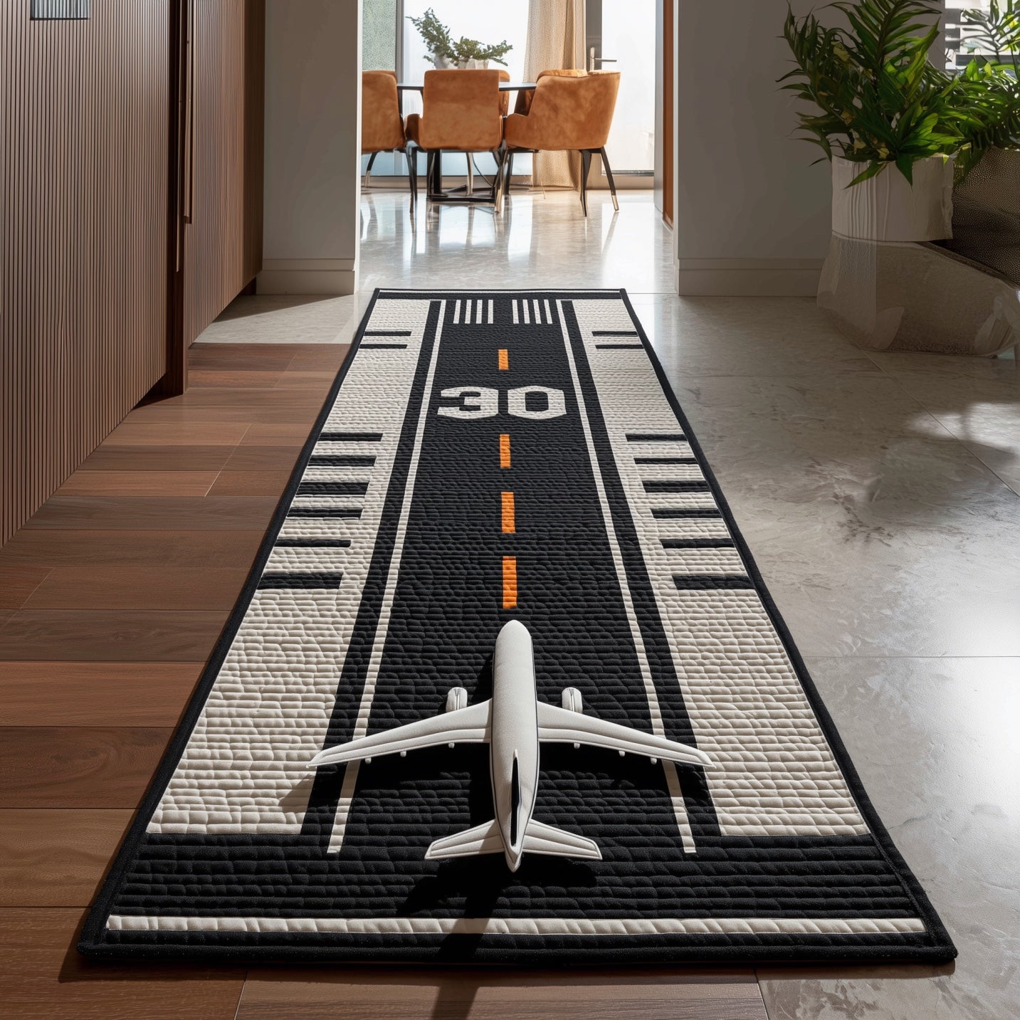 Airplane Runway Runner Rug GFTONT4173
