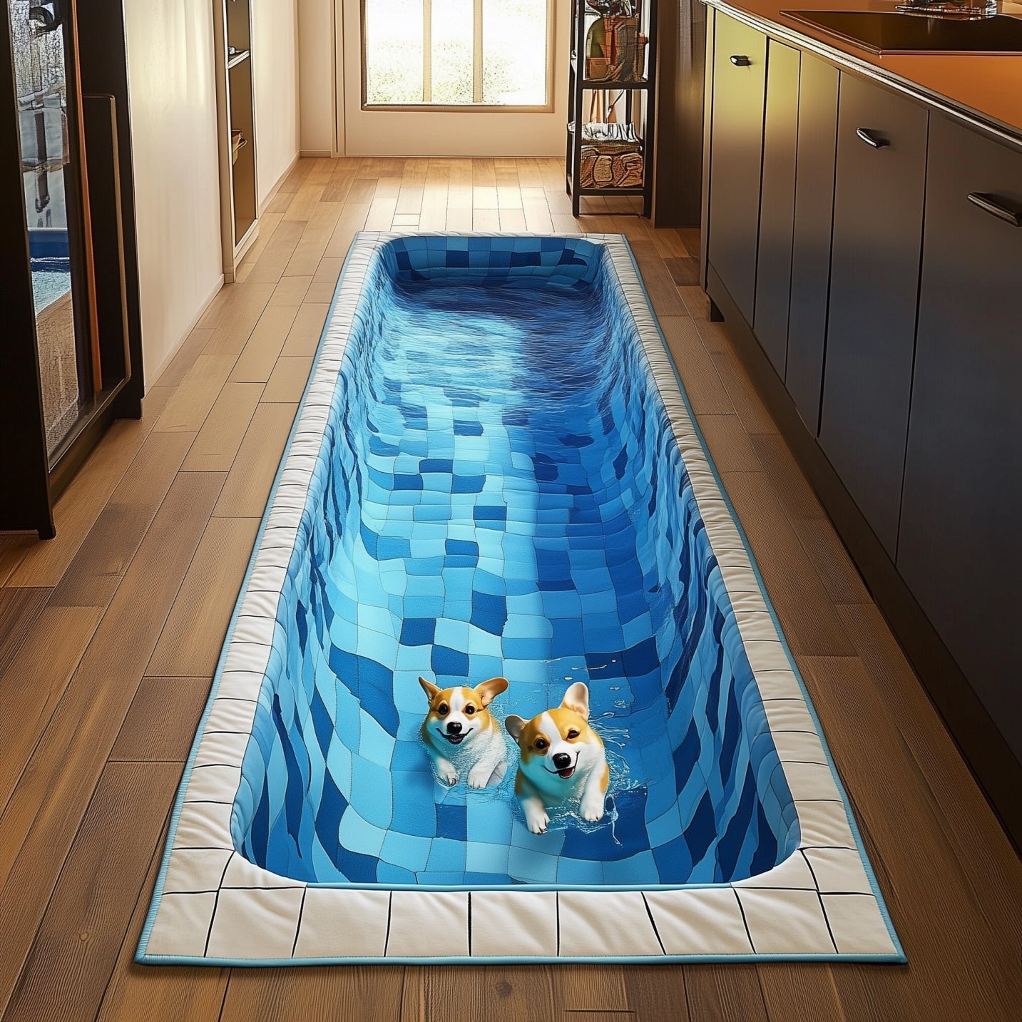 Puppy Pool Runner Rug GFTONT4174