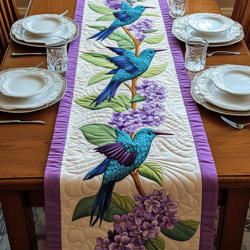 Humming Bird Bloom Quilted Table Runner GFTONT417