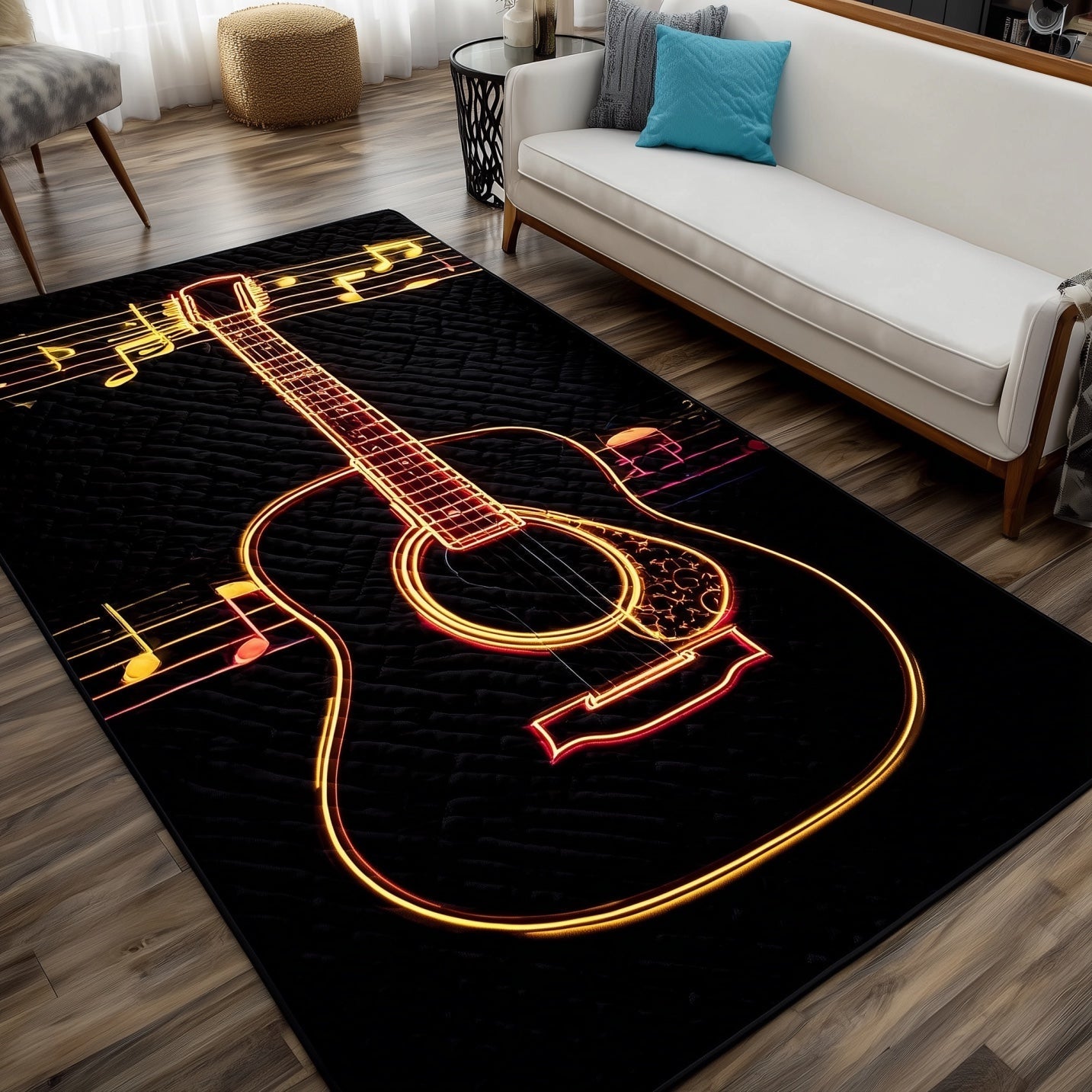 Guitar Harmony Area Rug GFTONT4186