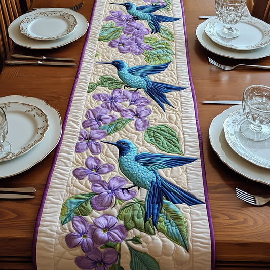 Humming Bird Bloom Quilted Table Runner GFTONT418