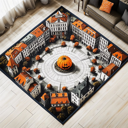 Haunted Town Area Rug GFTONT4238