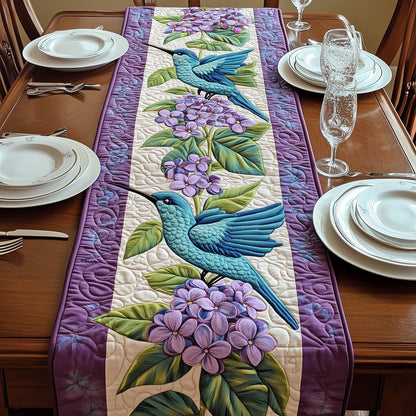 Humming Bird Bloom Quilted Table Runner GFTONT425
