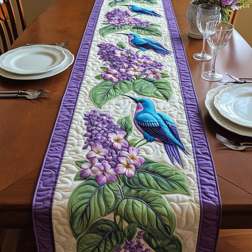 Humming Bird Bloom Quilted Table Runner GFTONT426