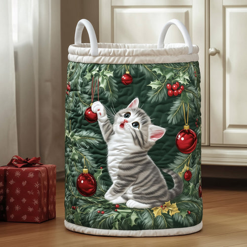 Happy Kitten Quilted Laundry Basket GFTONT4271