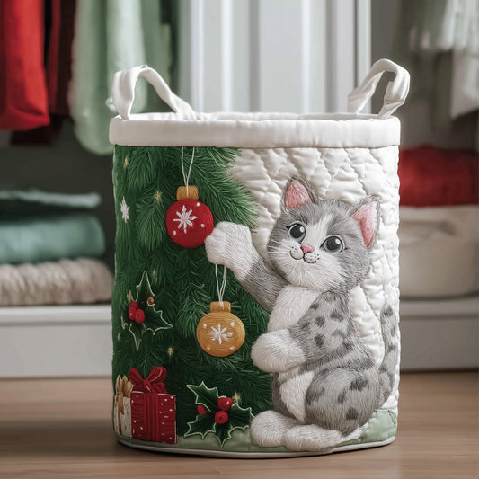 Happy Kitten Quilted Laundry Basket GFTONT4272