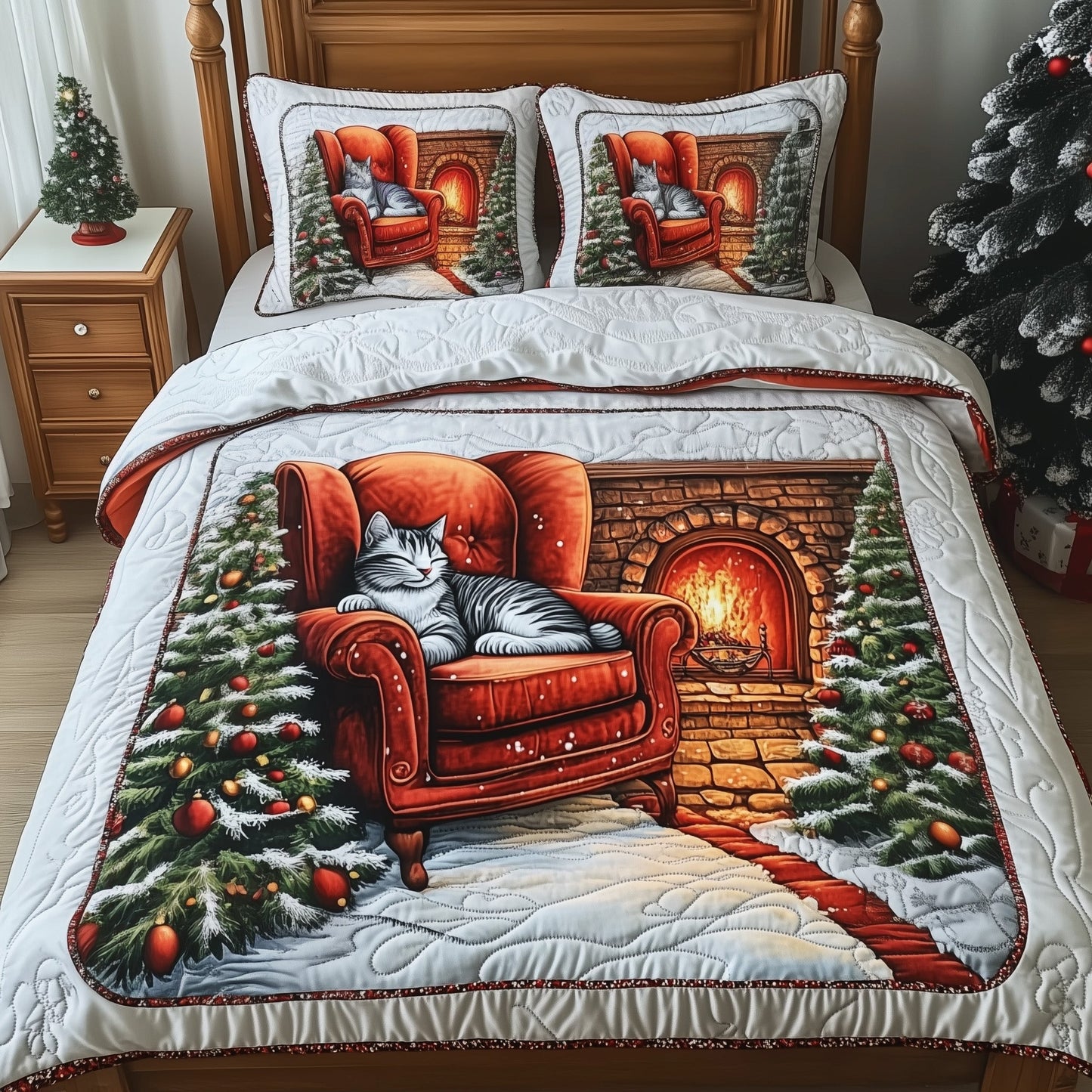 Cozy Christmas Duvet Cover Set GFTONT4296