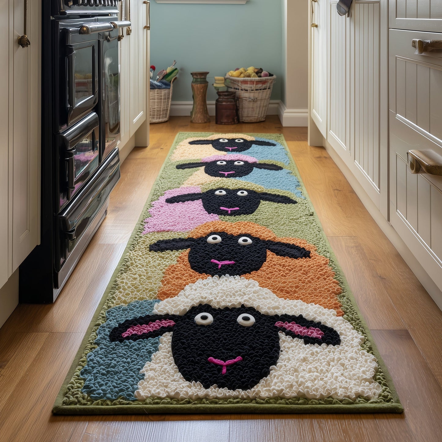 Whimsy Lambs Runner Rug GFTONT4316