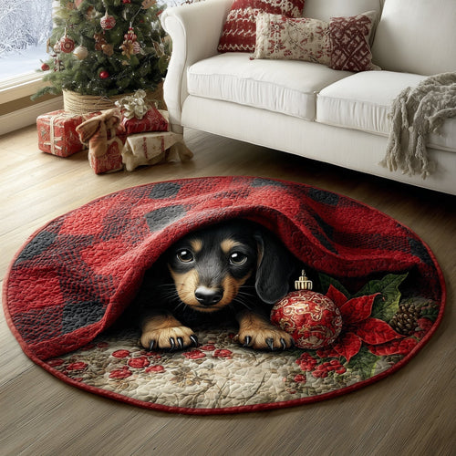 Shy Puppy Quilted Round Mat GFTONT4393