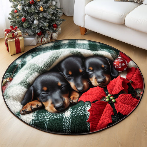 Cozy Puppy Nest Quilted Round Mat GFTONT4396
