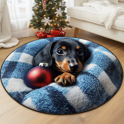 Cozy Puppy Nest Quilted Round Mat GFTONT4397