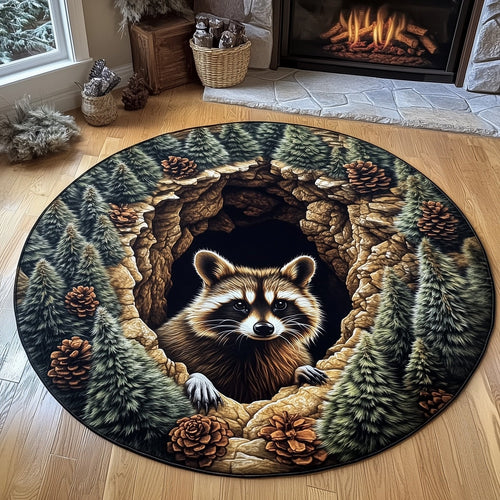 Raccoon Buddy Quilted Round Mat GFTONT4433