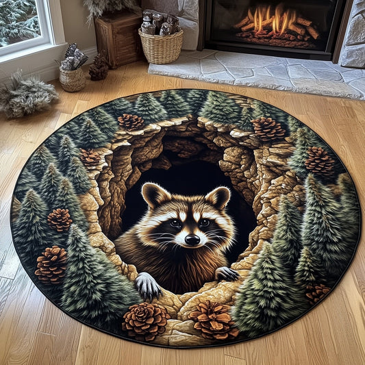 Raccoon Buddy Quilted Round Mat GFTONT4433