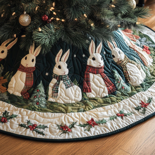 Adorable Rabbit Quilted Tree Skirt GFTONT4437