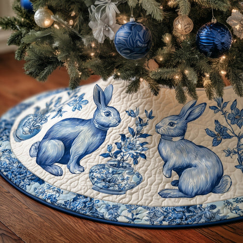 Adorable Rabbit Quilted Tree Skirt GFTONT4438