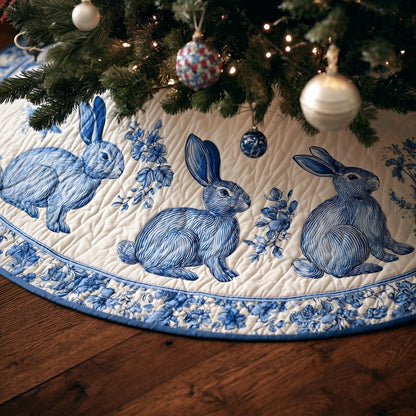 Adorable Rabbit Quilted Tree Skirt GFTONT4439