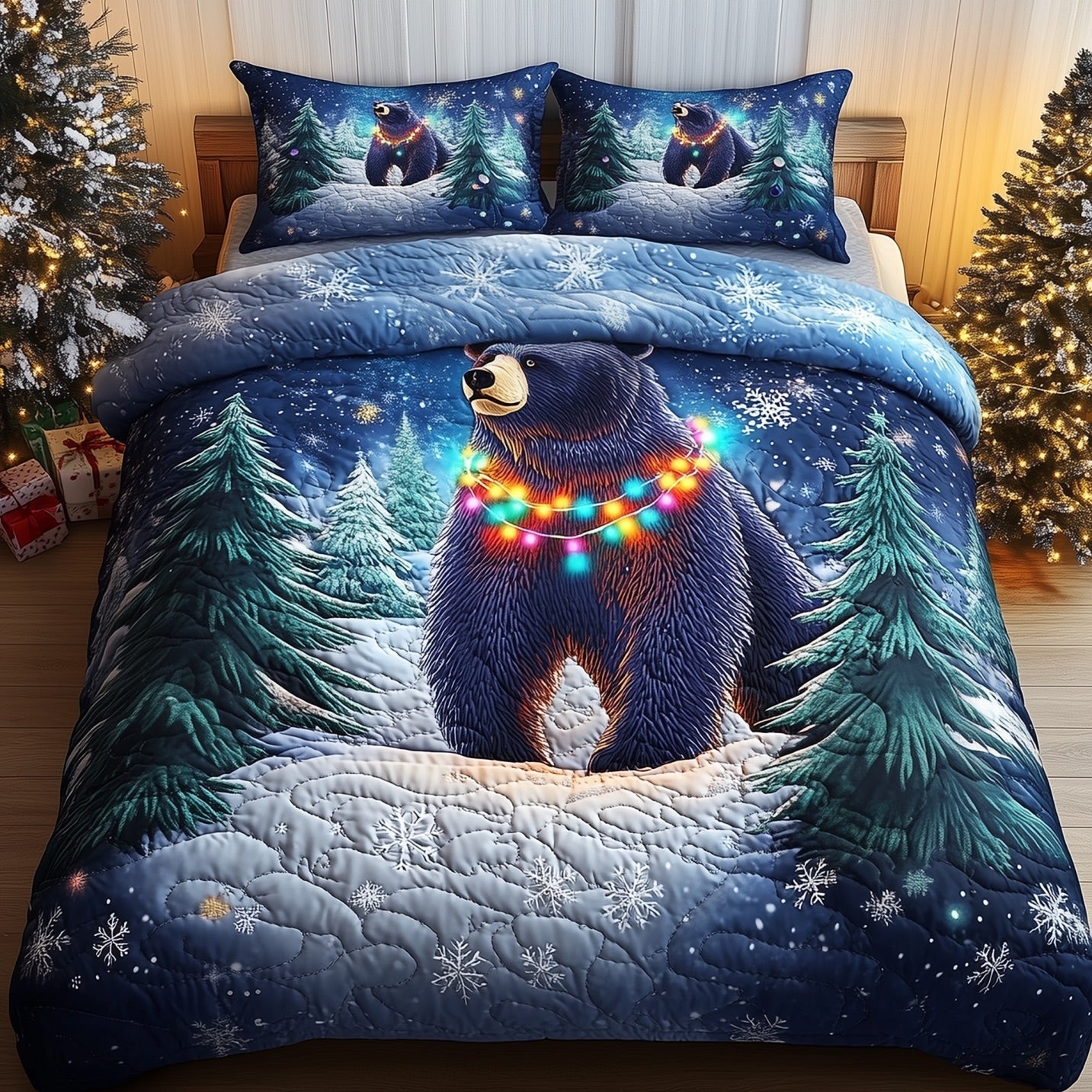 Festive Bear Duvet Cover Set GFTONT4448