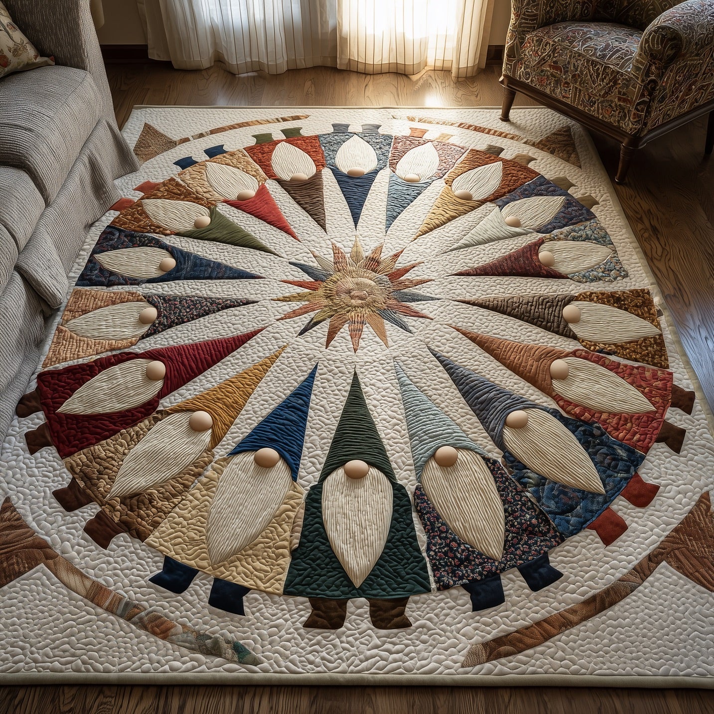 Festive Gnome Area Rug GFTONT4472