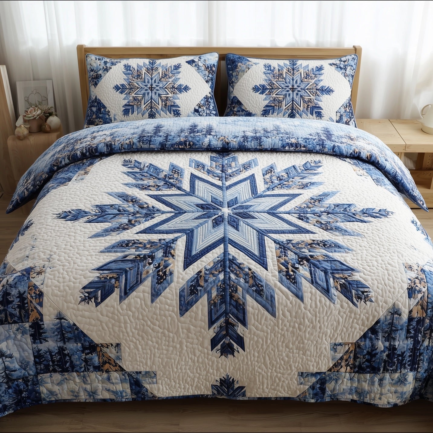 Twilight Snowflake Duvet Cover Set GFTONT4490