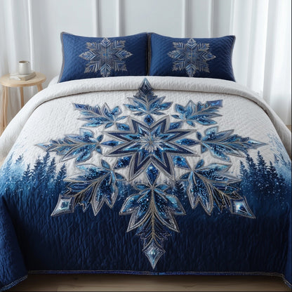 Majesty Snowflake Duvet Cover Set GFTONT4491