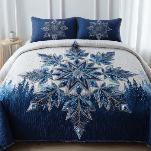 Majesty Snowflake Duvet Cover Set GFTONT4491