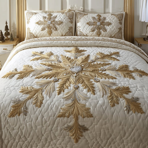 Majesty Snowflake Duvet Cover Set GFTONT4492