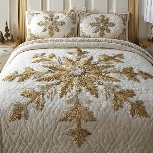 Majesty Snowflake Duvet Cover Set GFTONT4492