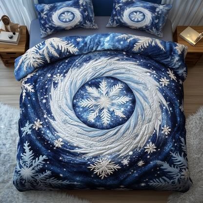 Snowy Vortex Duvet Cover Set GFTONT4494