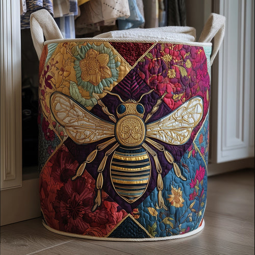 Bumblebees Quilted Laundry Basket GFTONT4497