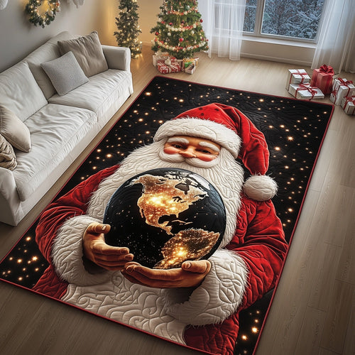 Santa Claus Map Area Rug GFTONT4509