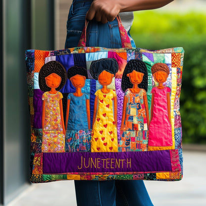 Juneteenth Quilted Tote Bag GFTONT450