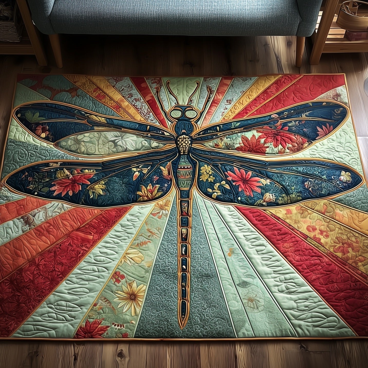 Dragonfly Area Rug GFTONT4511