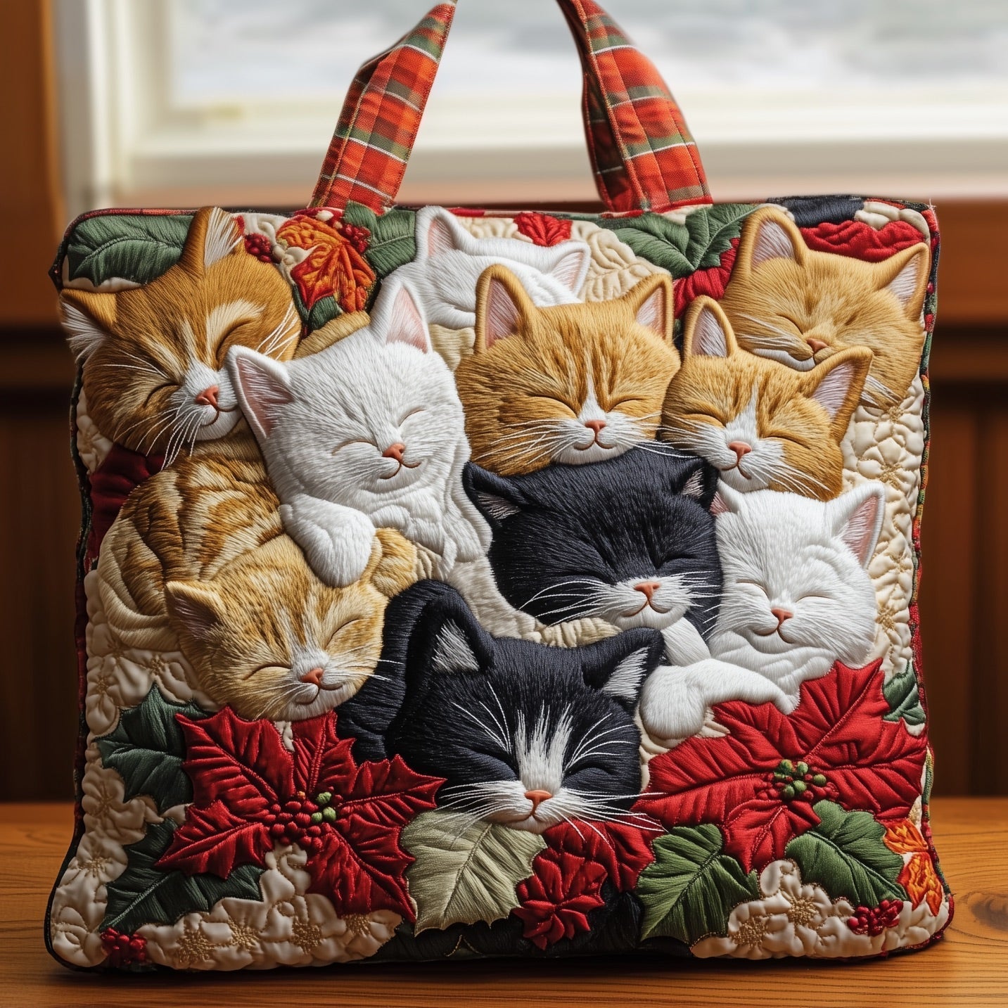Meow Nap Quilted Tote Bag GFTONT4527