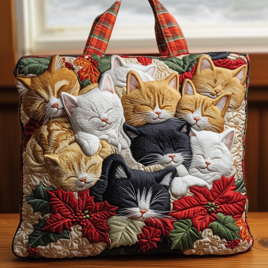 Meow Nap Quilted Tote Bag GFTONT4527