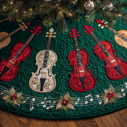 Festive Choir Quilted Tree Skirt GFTONT4538