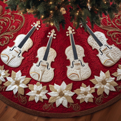 Acoustic Violin Quilted Tree Skirt GFTONT4539