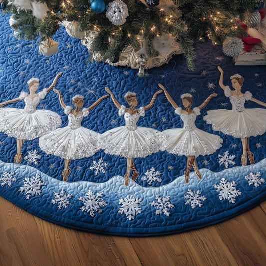 Festive Ballerina Quilted Tree Skirt GFTONT4547