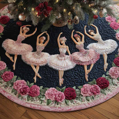 Rosie Ballerina Quilted Tree Skirt GFTONT4549