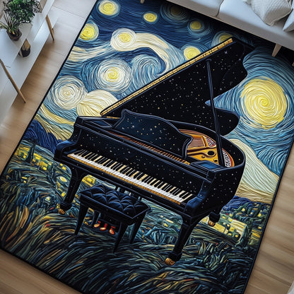 Starry Grand Piano Area Rug GFTONT4558