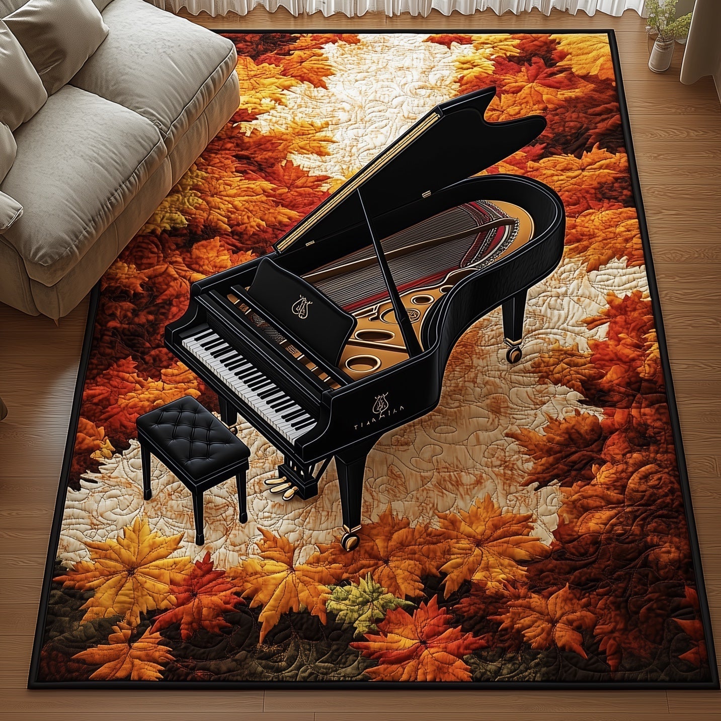 Autumn Piano Area Rug GFTONT4559