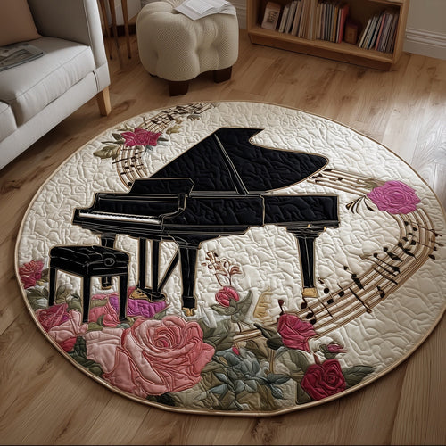 Grand Piano Quilted Round Mat GFTONT4566