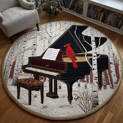 Winter Piano Quilted Round Mat GFTONT4568