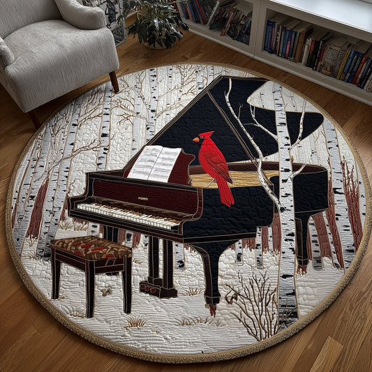 Winter Piano Quilted Round Mat GFTONT4568