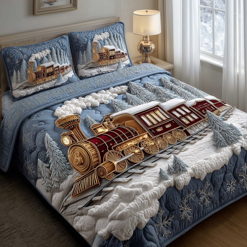 Festive Railway Duvet Cover Set GFTONT4575