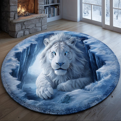 Winter Lion Quilted Round Mat GFTONT4613