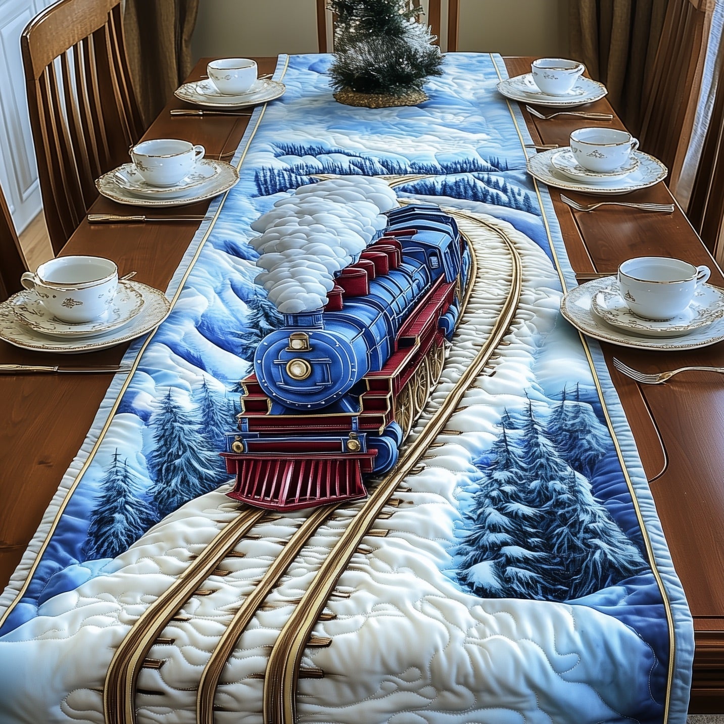 Festive Express Quilted Table Runner GFTONT4619