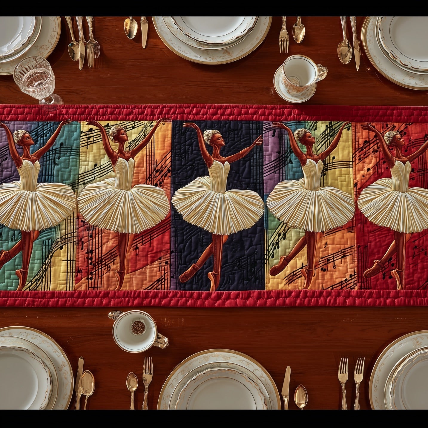 Ballet Stage Quilted Table Runner GFTONT4626