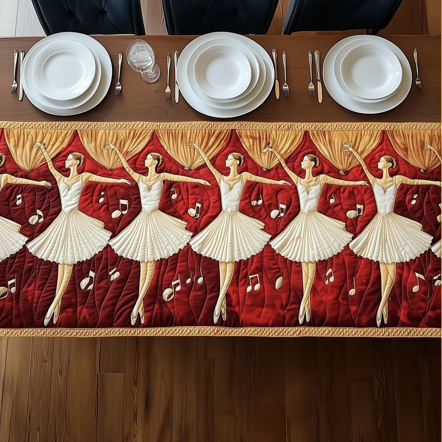 Ballet Stage Quilted Table Runner GFTONT4627
